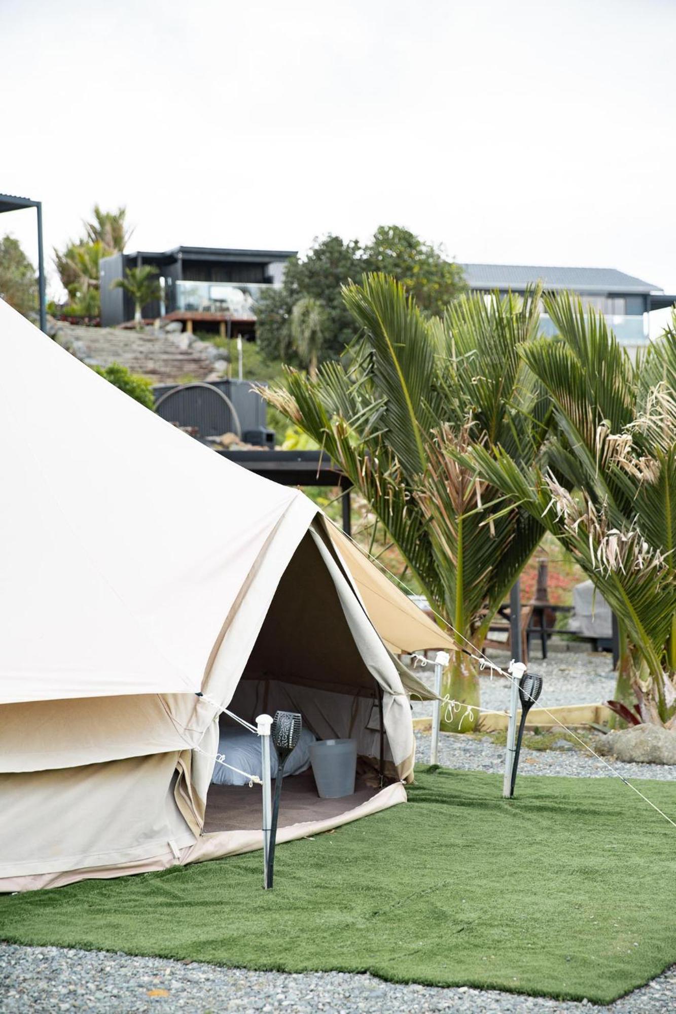 Aotearoa Surf Eco Pods Hotel Te Arai Buitenkant foto
